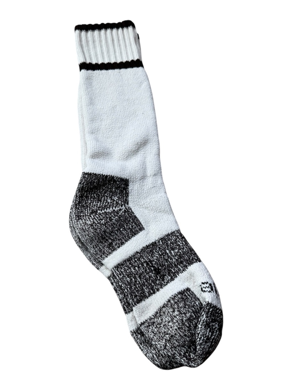 Dickies Men's thick Athletic tall Crew Socks - White with Black Accents